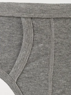 Slip ouvert gris homme