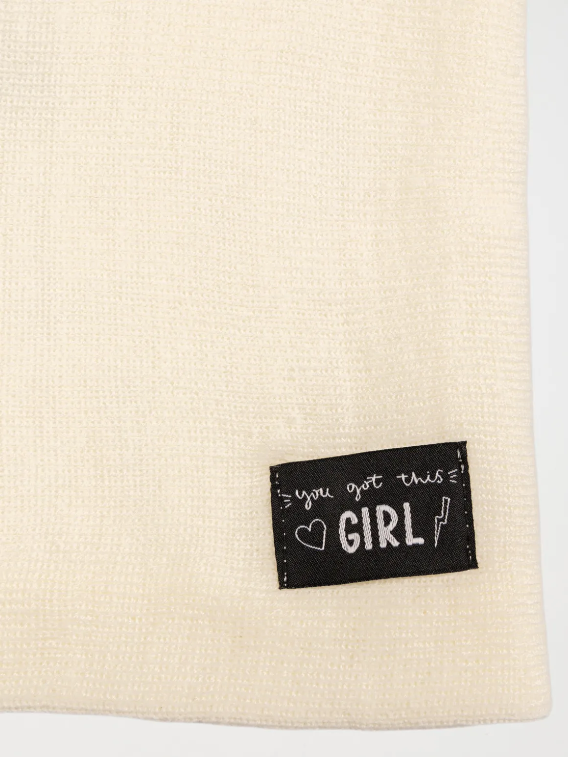 Snood écru intérieur polaire fille