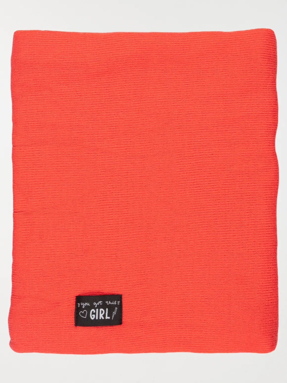 Snood framboise doublé polaire fille