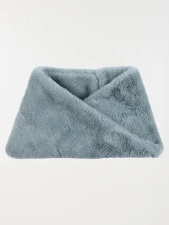 Snood tout doux bleu argenté fille