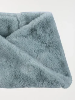 Snood tout doux bleu argenté fille