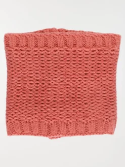 Snood tricot baroque pink fille