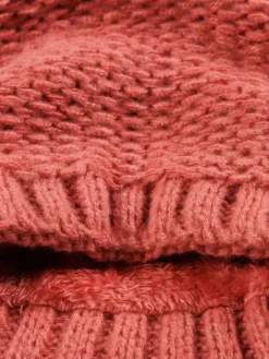 Snood tricot baroque pink fille