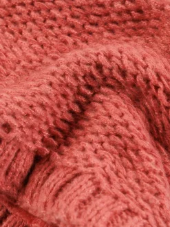 Snood tricot baroque pink fille