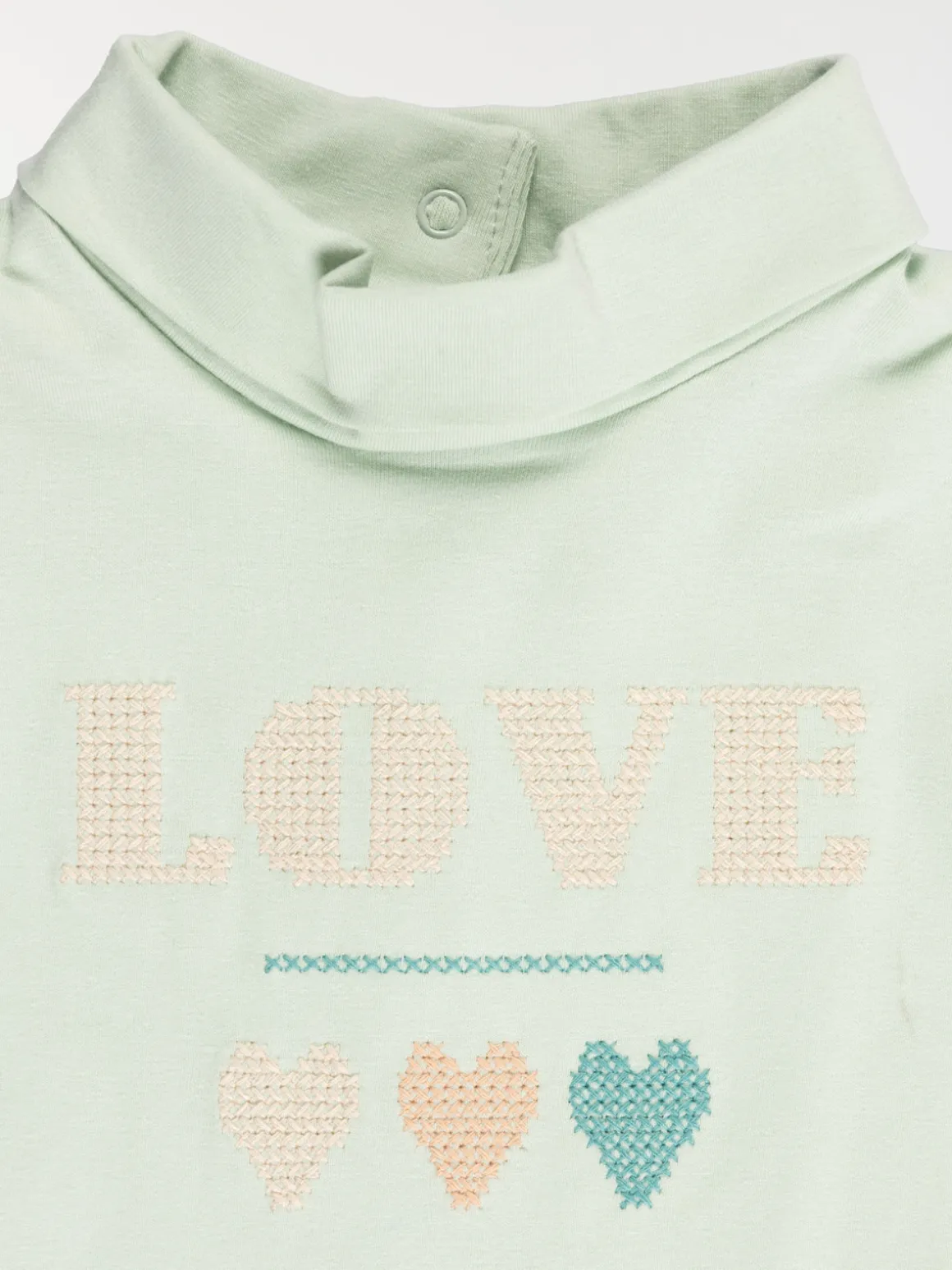 Sous pull fille love coeurs (3-36M)