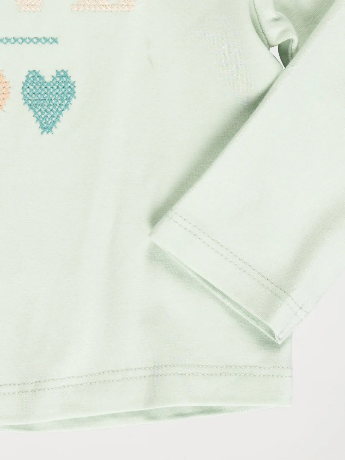 Sous pull fille love coeurs (3-36M)