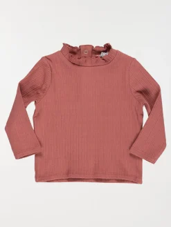 Sous-pull violet prune fille (3-36M)