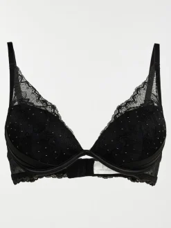 Soutien-gorge en dentelle studs noir