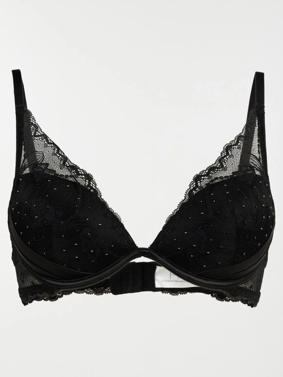 Soutien-gorge en dentelle studs noir