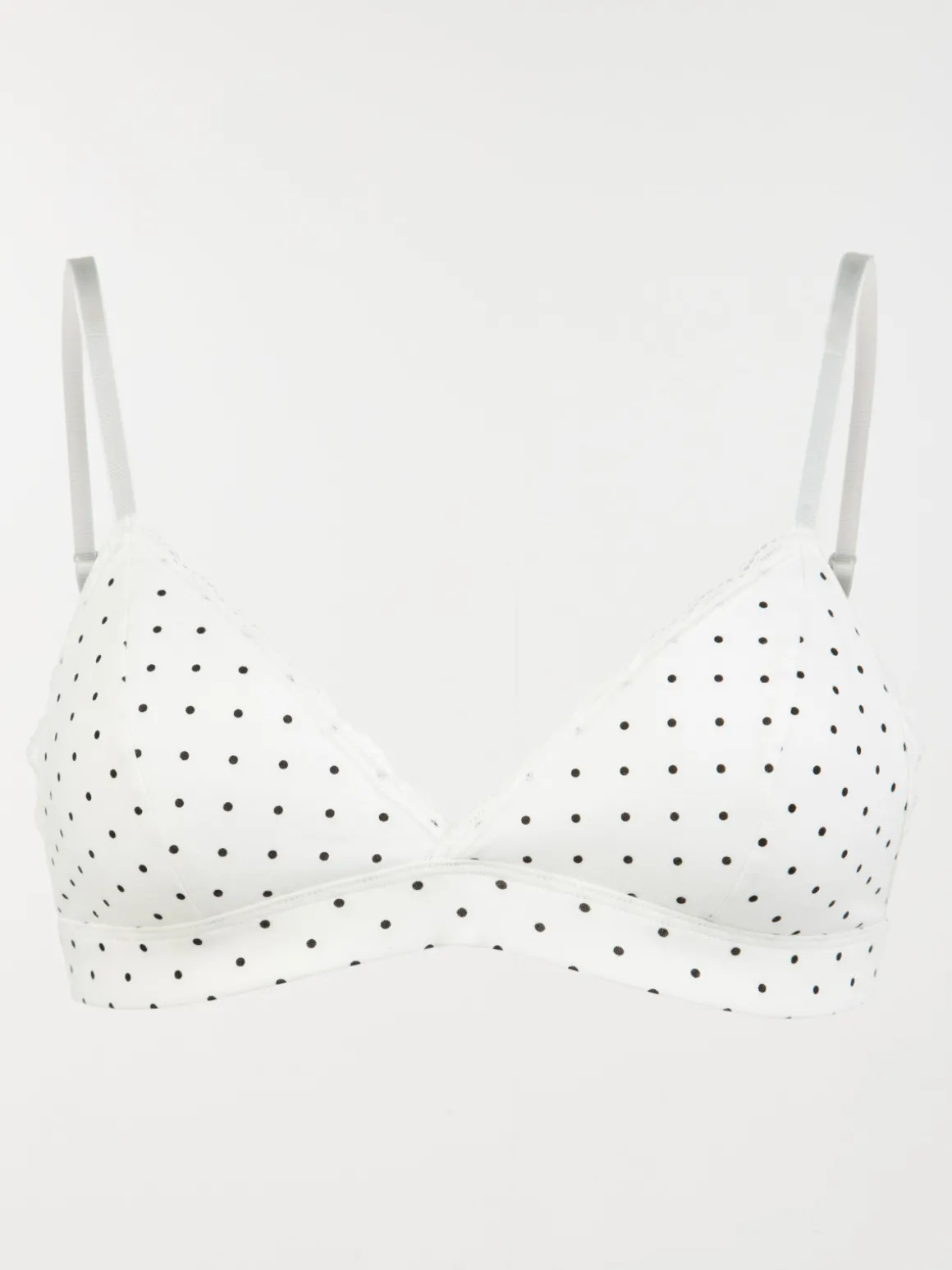 Soutien-gorge triangle à pois femme