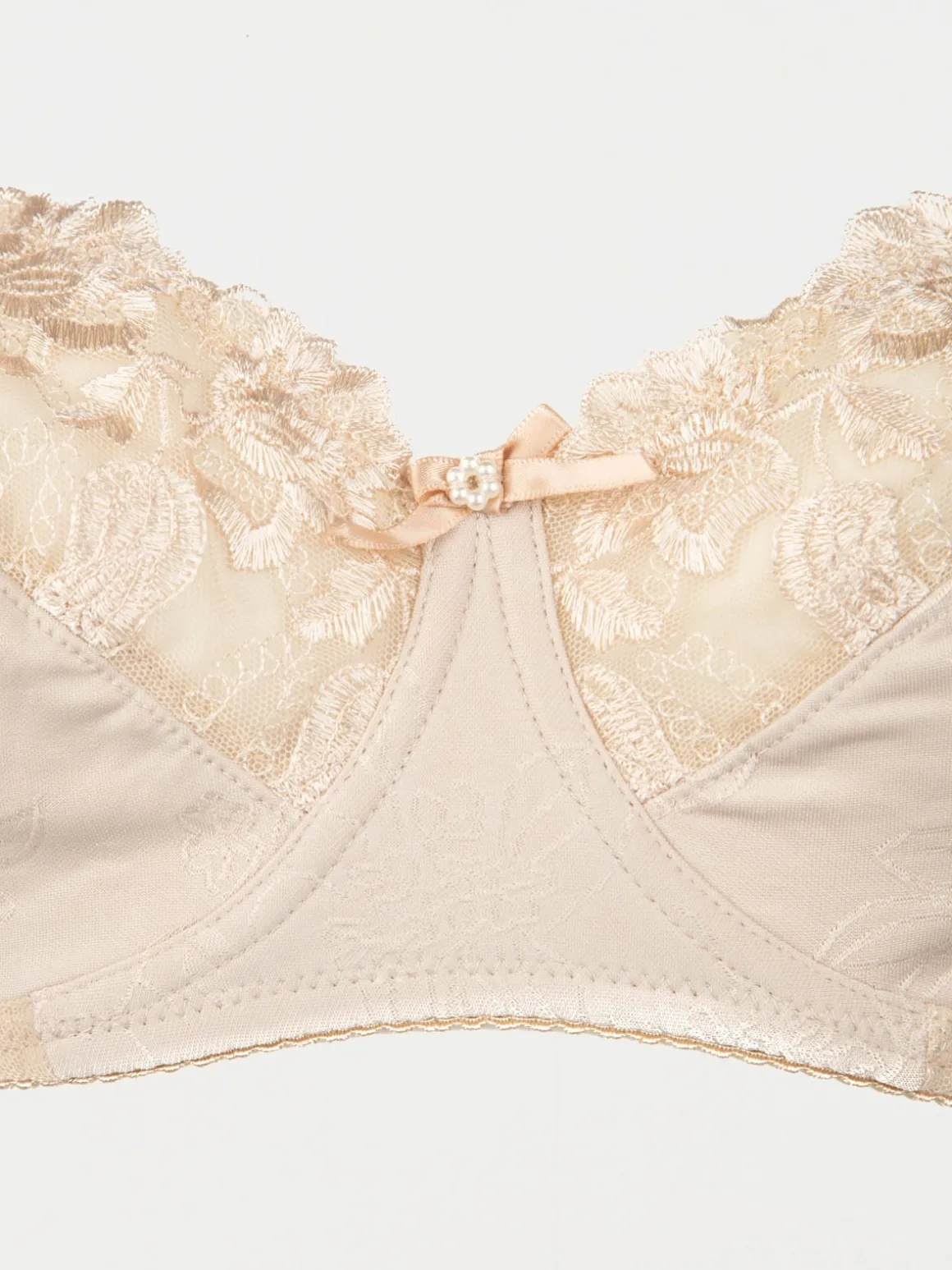 Soutien-gorge uni beige (95C-120E)