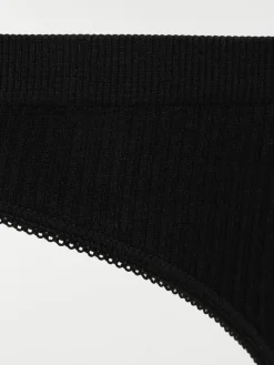 String côtelé noir femme (S-XL)
