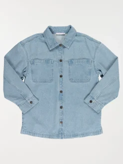 Surchemise jean fille (XXS-M)