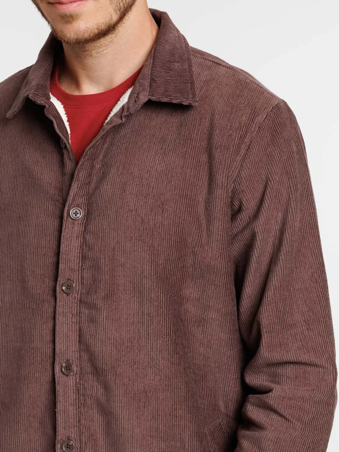 Surchemise velours homme