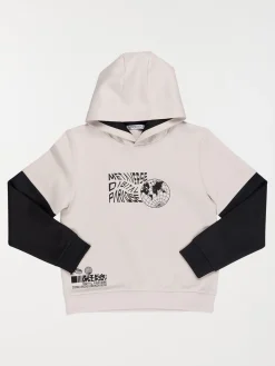 Sweat à capuche craie garçon (XXS-M)