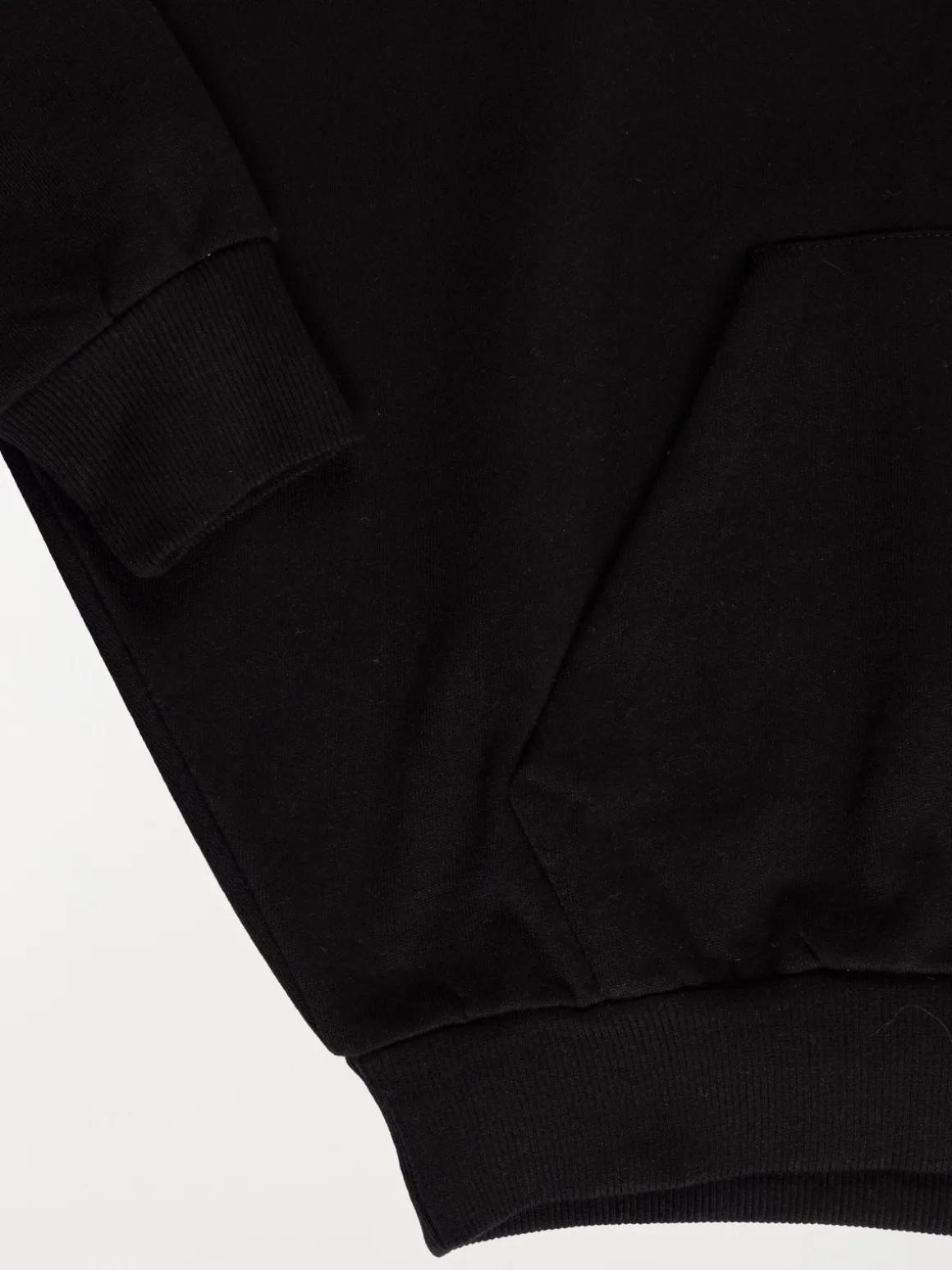 Sweat à capuche noir fille (XXS-M)