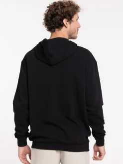 Sweat à capuche noir homme