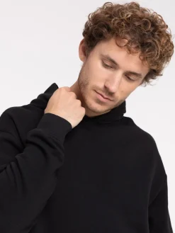 Sweat à capuche noir homme