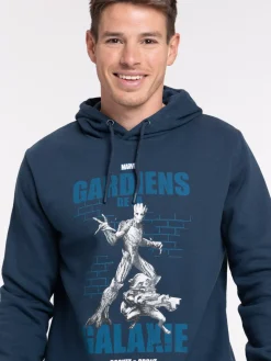 Sweat à capuche Rocket et Groot homme