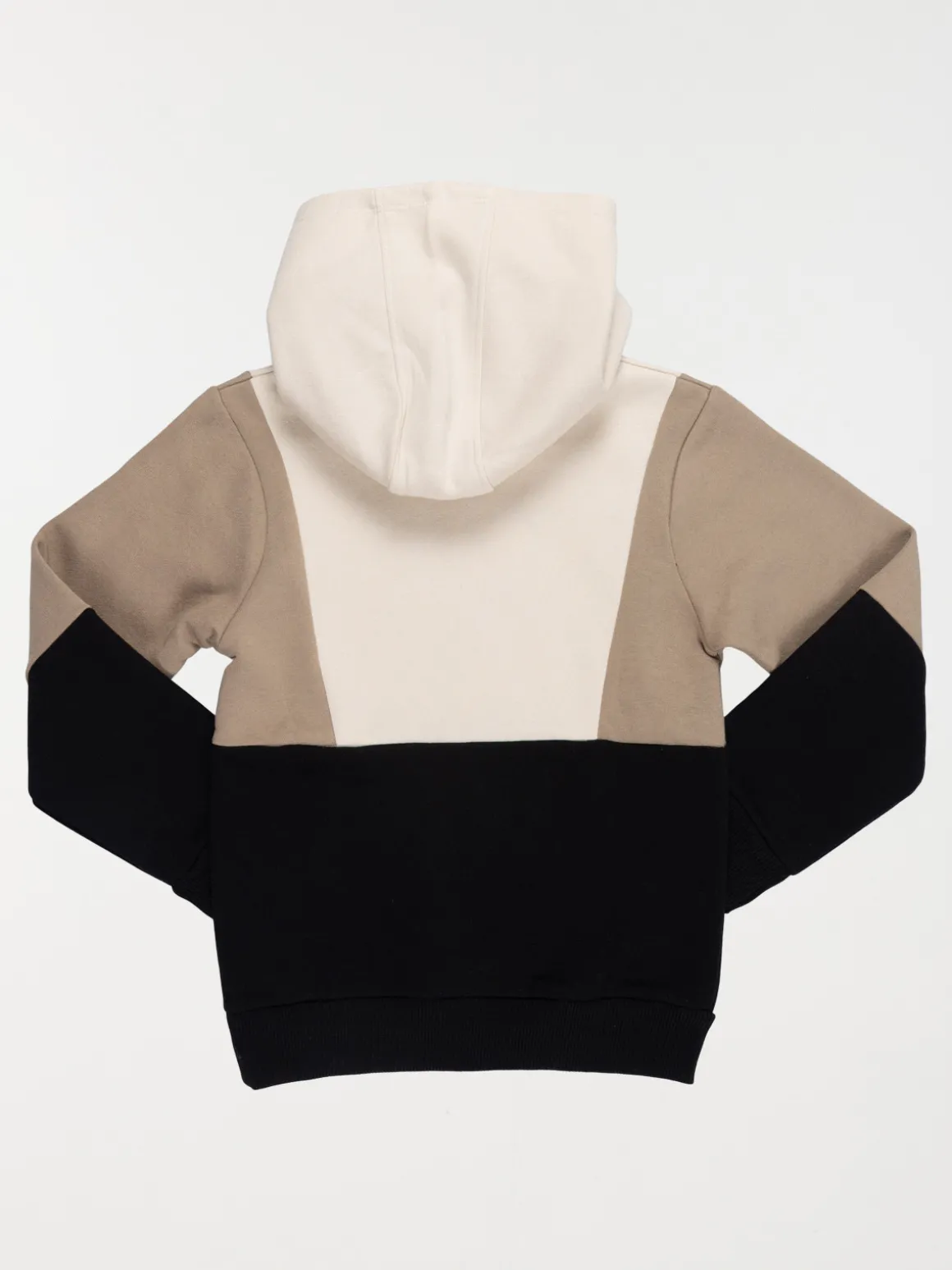 Sweat à capuche tricolore garçon (3-12A)