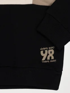 Sweat à capuche tricolore garçon (3-12A)