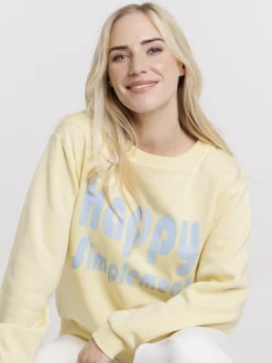 Sweat à message happy simplement femme