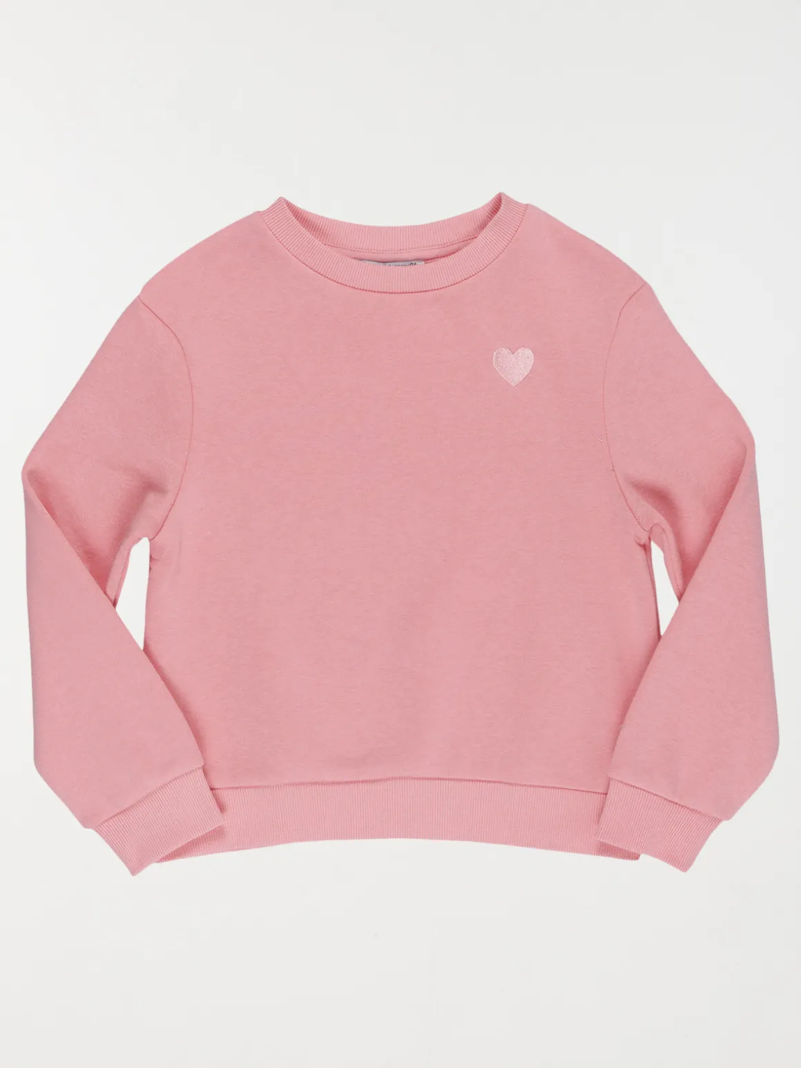 Sweat basique rose bonbon fille (3-12A)