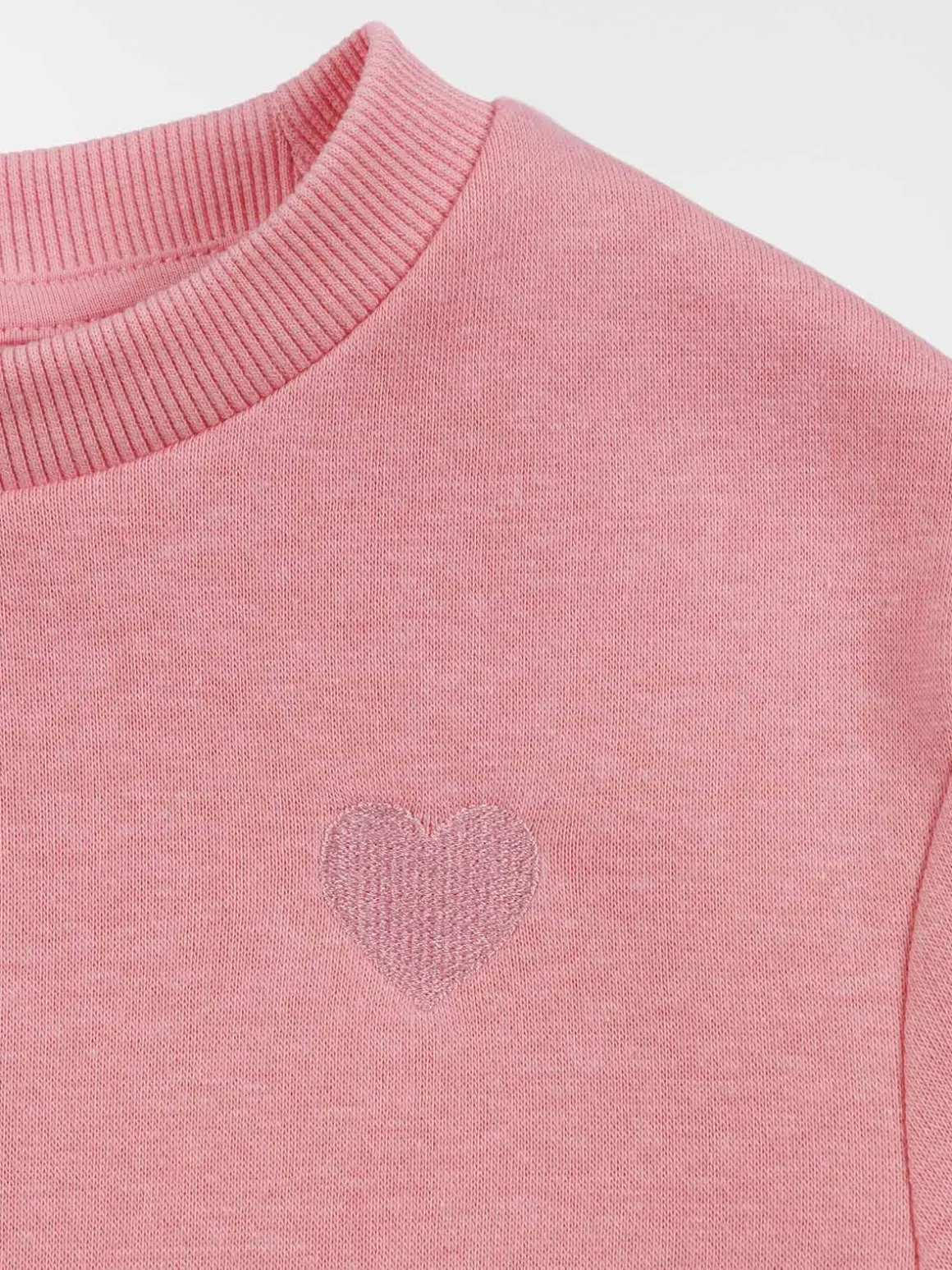 Sweat basique rose bonbon fille (3-12A)