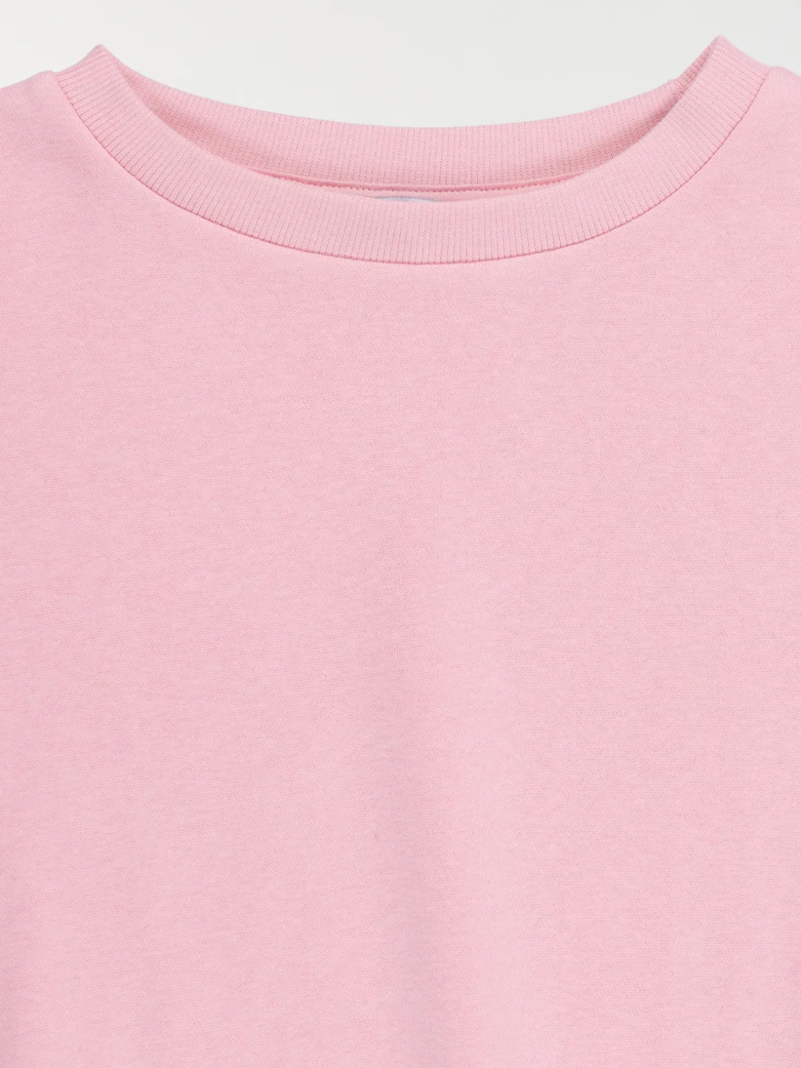Sweat basique rose poudré fille (XXS-M)