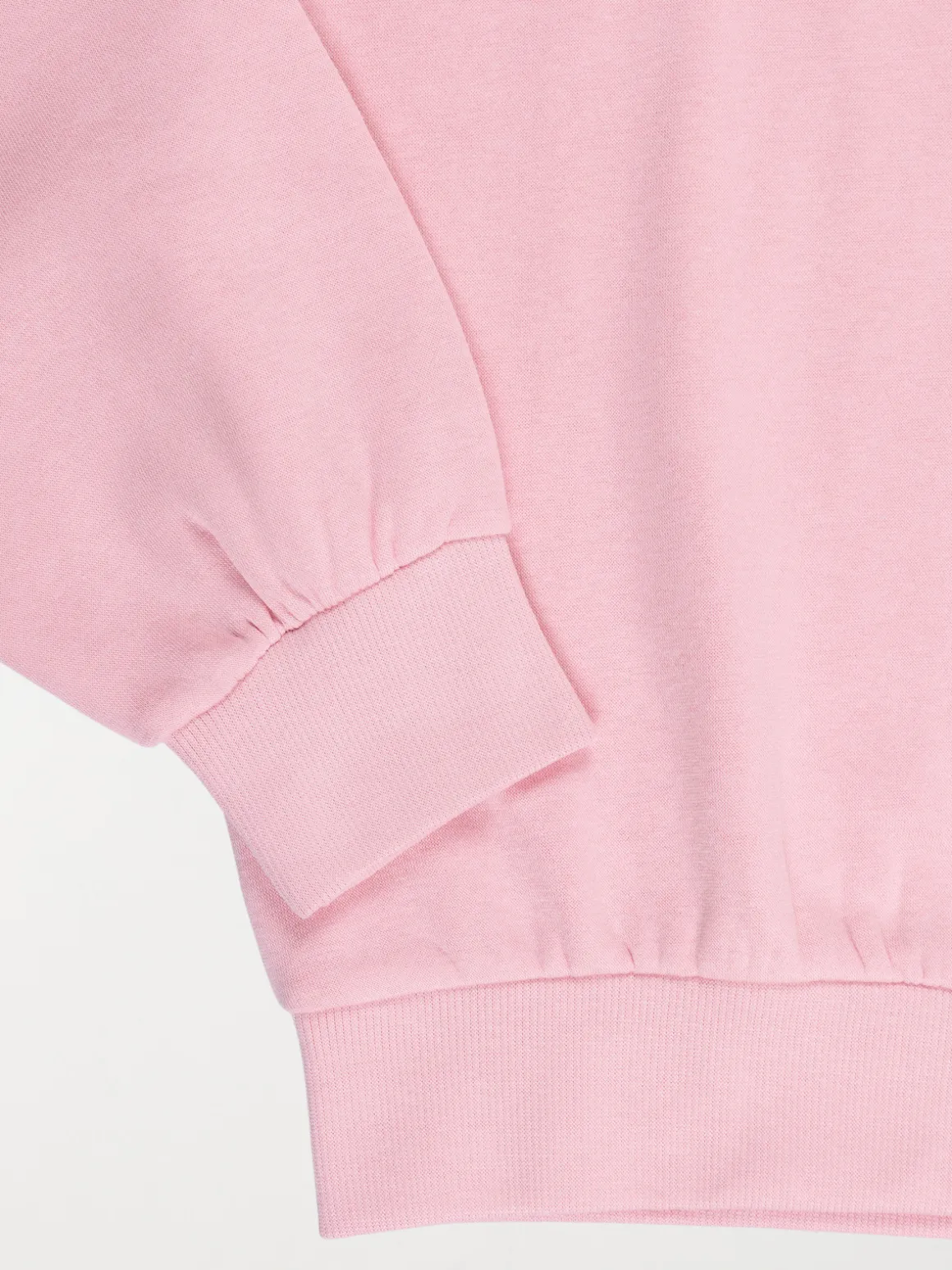 Sweat basique rose poudré fille (XXS-M)