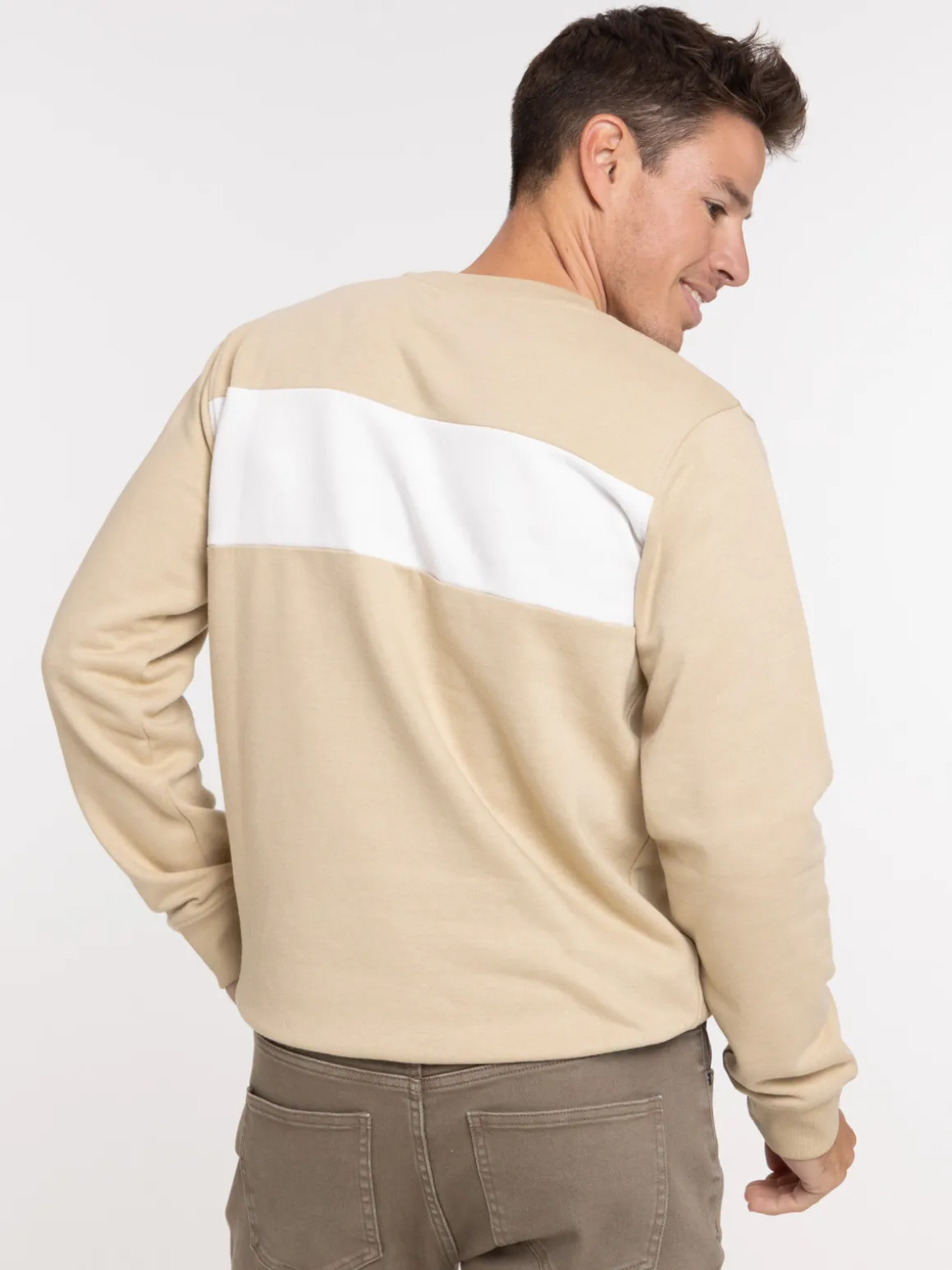 Sweat bicolore homme