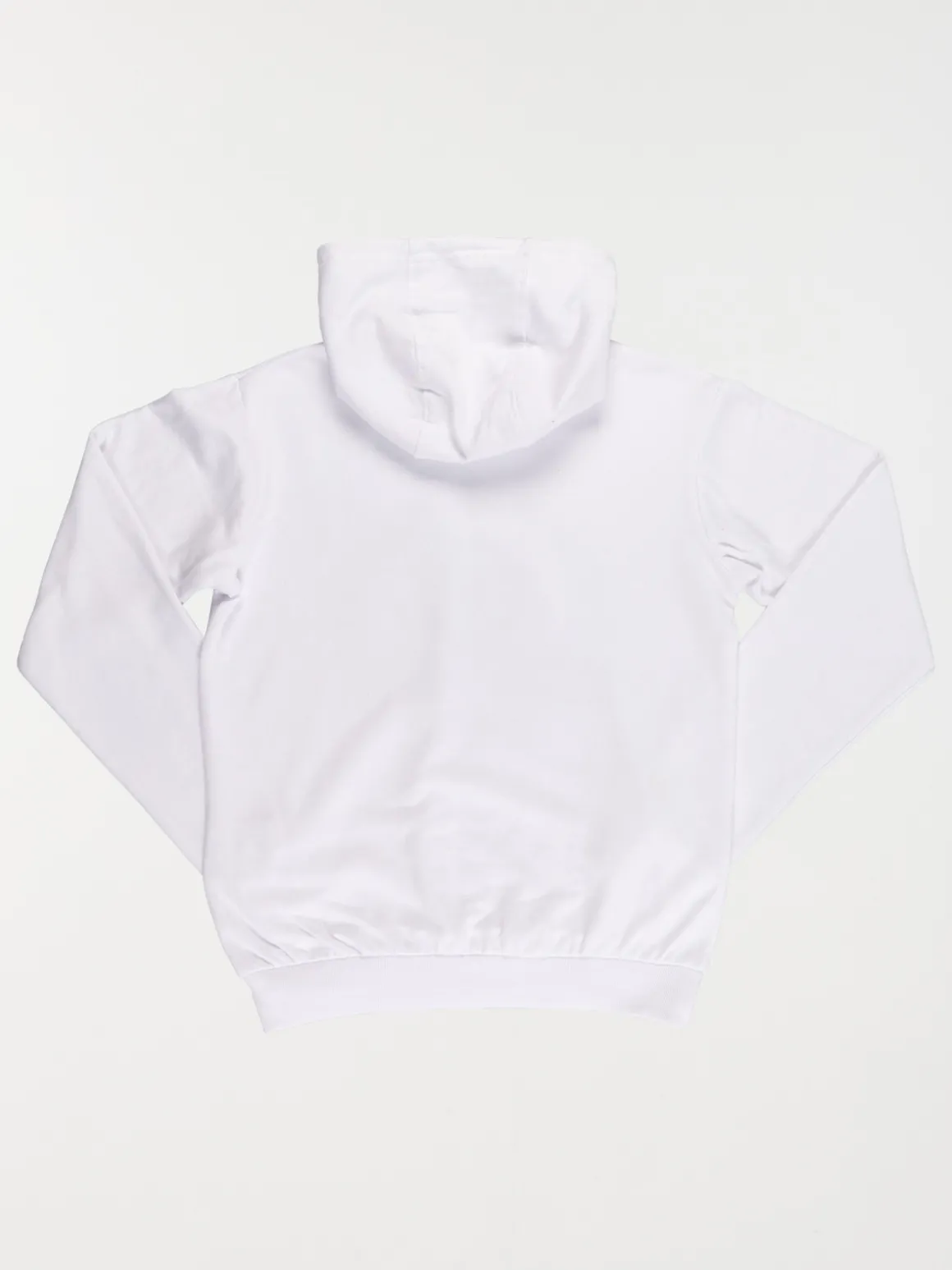 Sweat blanc capuche garçon (XXS-M)