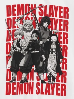 Sweat blanc Demon Slayer garçon (XXS-M)