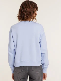 Sweat boutons épaule femme