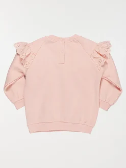 Sweat broderie anglaise fille (3-36M)