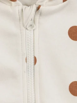 Sweat capuche à pois fille (3-12A)