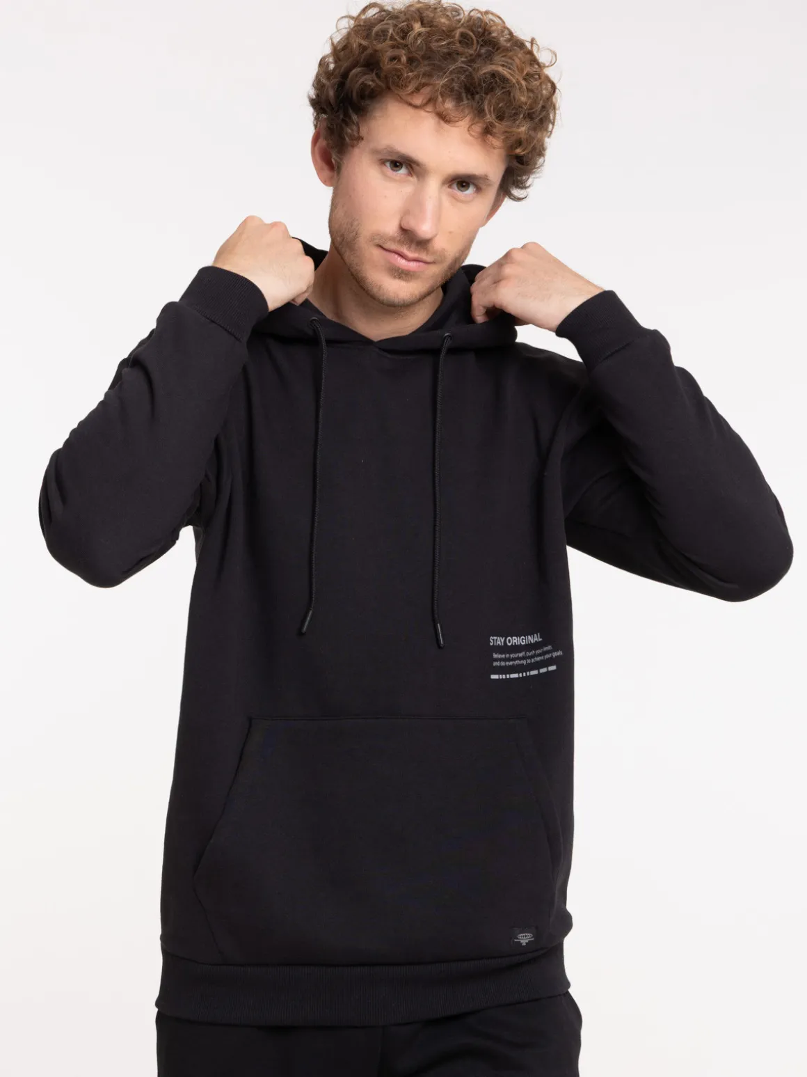 Sweat capuche motif devant et dos homme