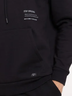 Sweat capuche motif devant et dos homme