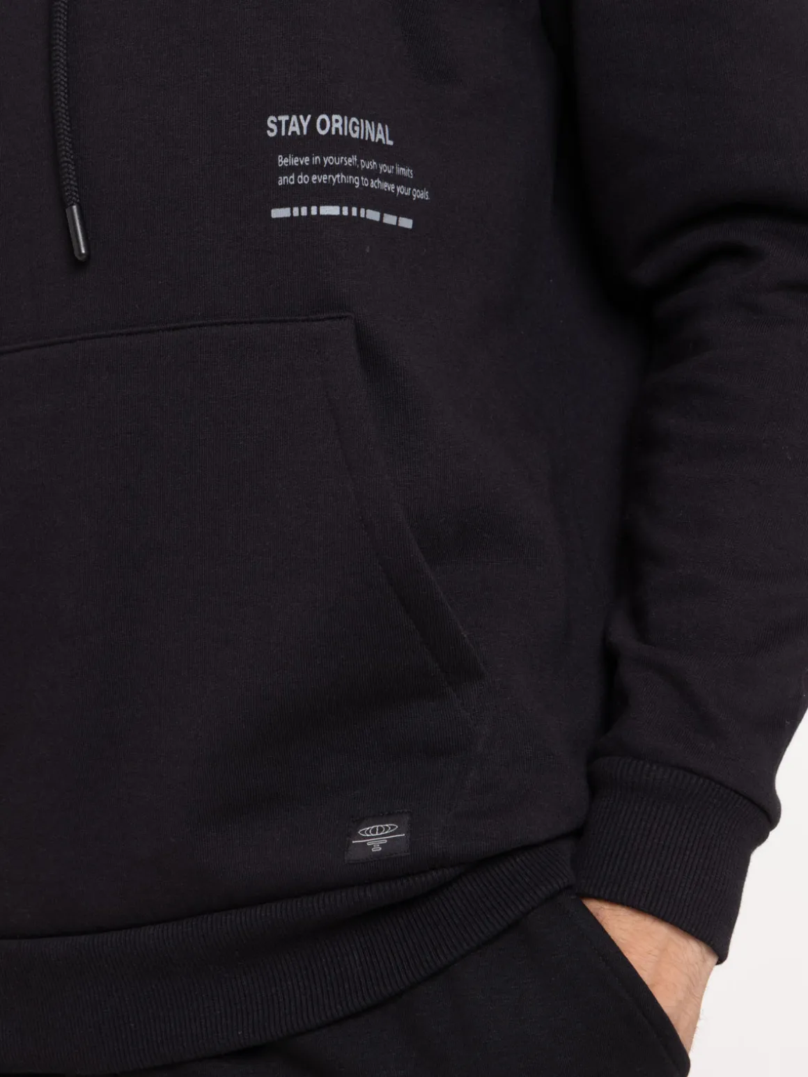 Sweat capuche motif devant et dos homme