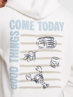 Sweat capuche motif devant et dos homme