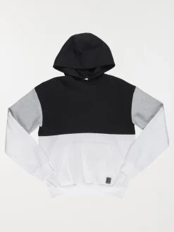 Sweat capuche tricolore garçon (XXS-M)
