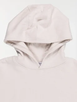 Sweat capuche uni craie garçon (XXS-M)