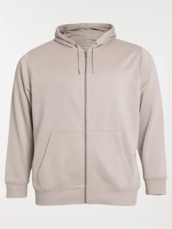 Sweat capuche zippé grande taille homme
