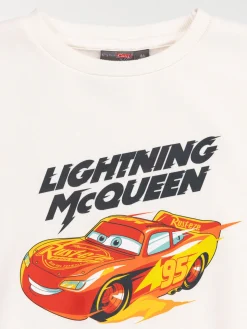 Sweat CARS écru garçon (4-10A)