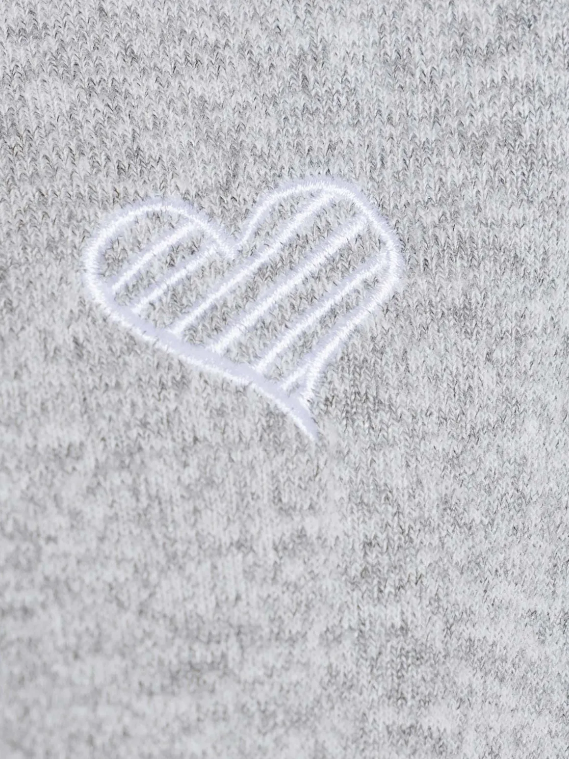 Sweat coeur brodé grande taille femme