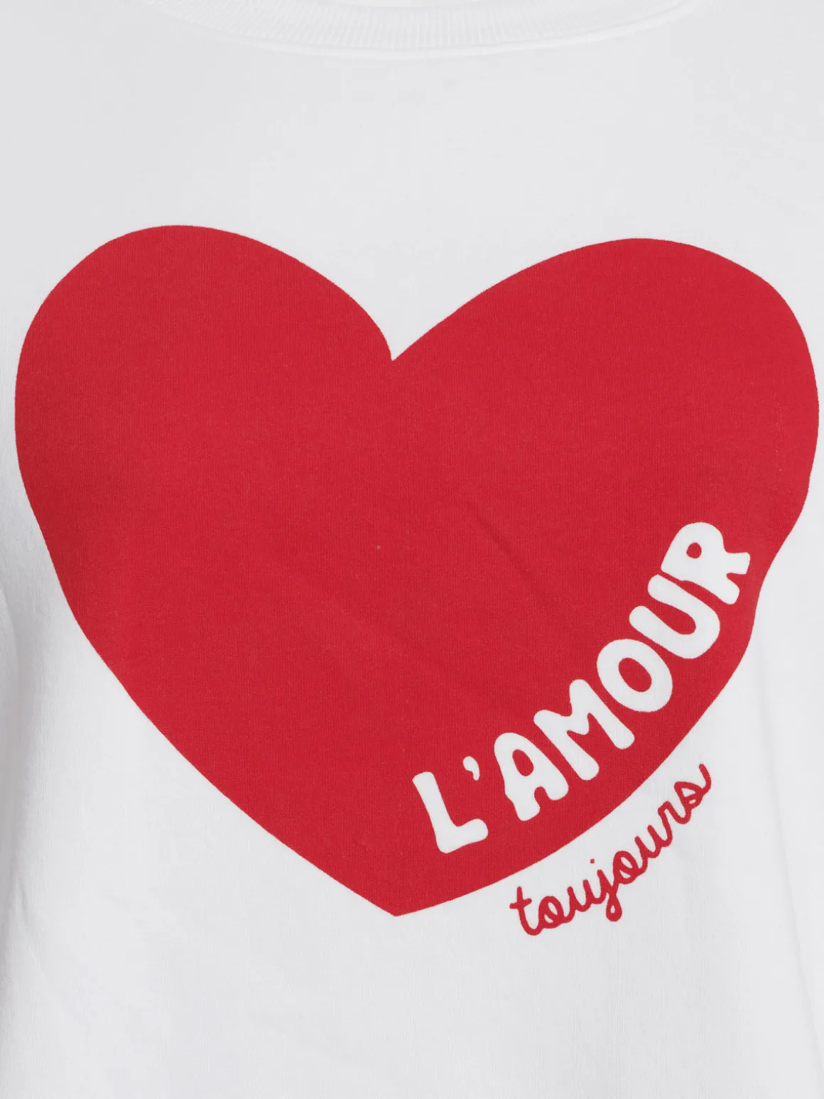 Sweat coeur grande taille femme