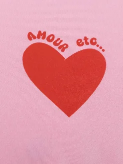 Sweat coeur poitrine grande taille femme