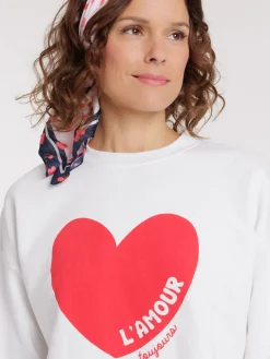 Sweat coeur Saint-Valentin femme