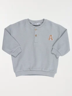 Sweat col boutonné garçon (3-36M)