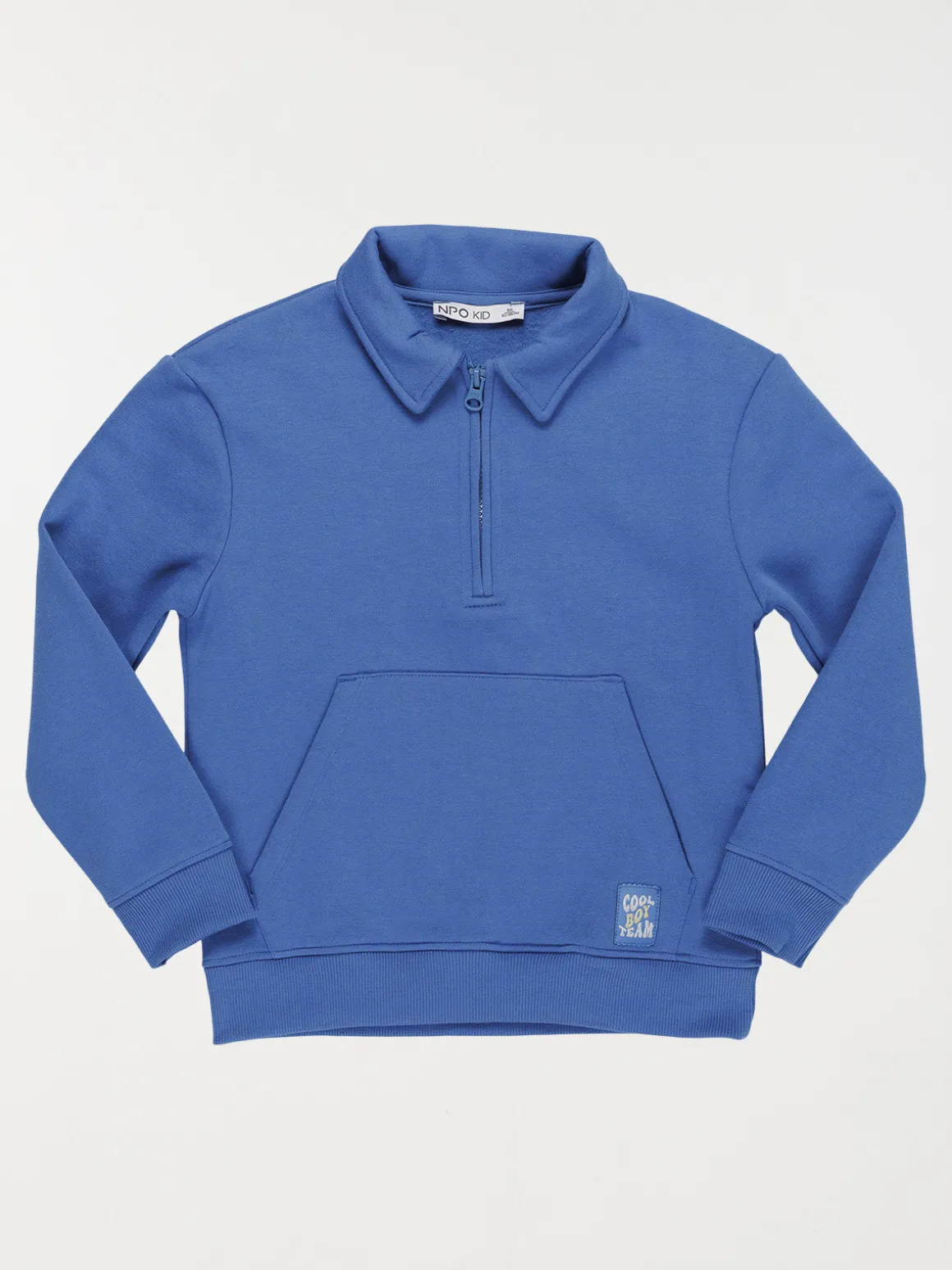 Sweat col classique garçon (3-12A)